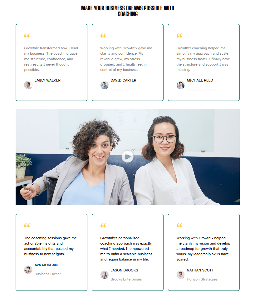 Growthix testimonial - t43