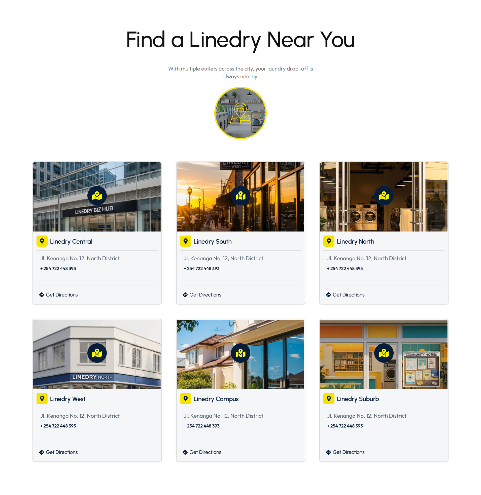 List - Store locations