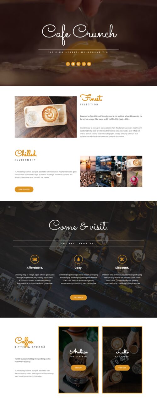 Restaurant & Cafe Home Cafe