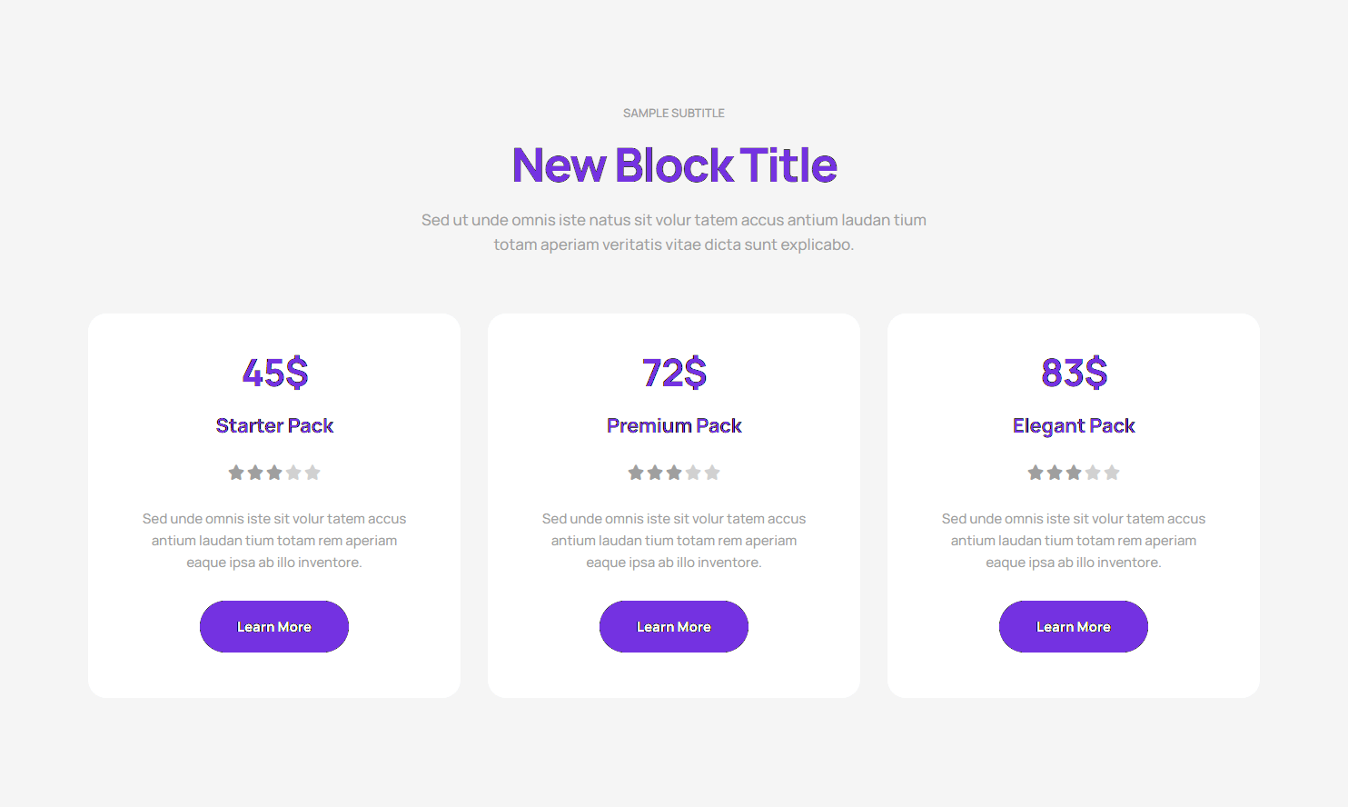 Pricing Table c820