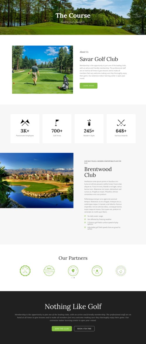 Golf Course The Course