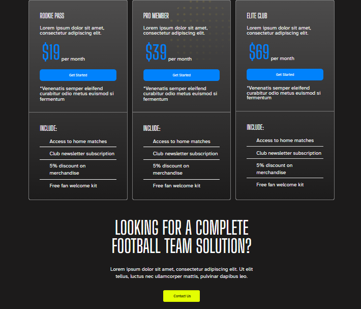 Arenaline Pricing - A03