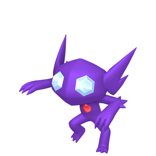 Sableye - Dark/Ghost type Pokemon from Pokemon Sword and Shield with stats, moves, and evolution data
