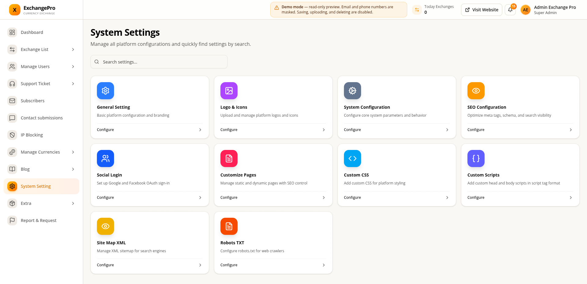 ExchangePro: Multi-Currency Exchange Platform project screenshot 4