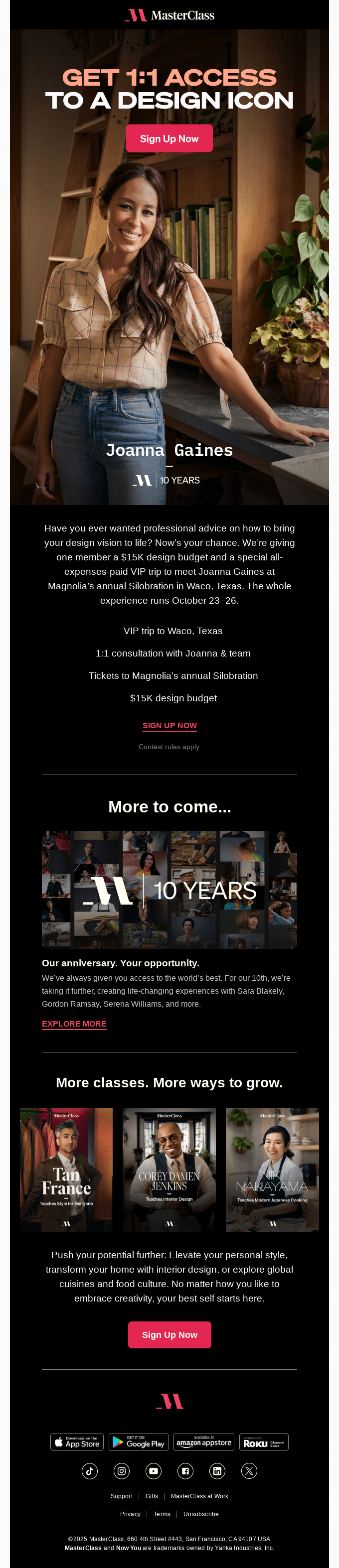 Be Joannas Vip Guest At Magnolias Biggest Event
