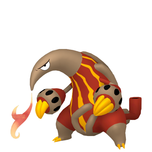 Heatmor - Fire type Pokemon from Pokemon Sword and Shield with stats, moves, and evolution data