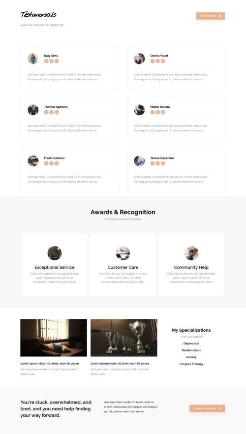 Therapist Testimonial