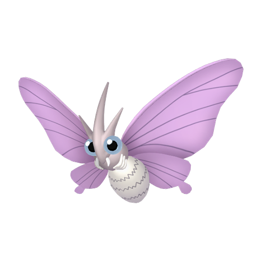 Venomoth - Bug/Poison type Pokemon from Pokemon FireRed and LeafGreen with stats, moves, and evolution data