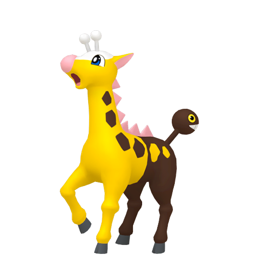 Girafarig - Normal/Psychic type Pokemon from Pokemon Platinum with stats, moves, and evolution data