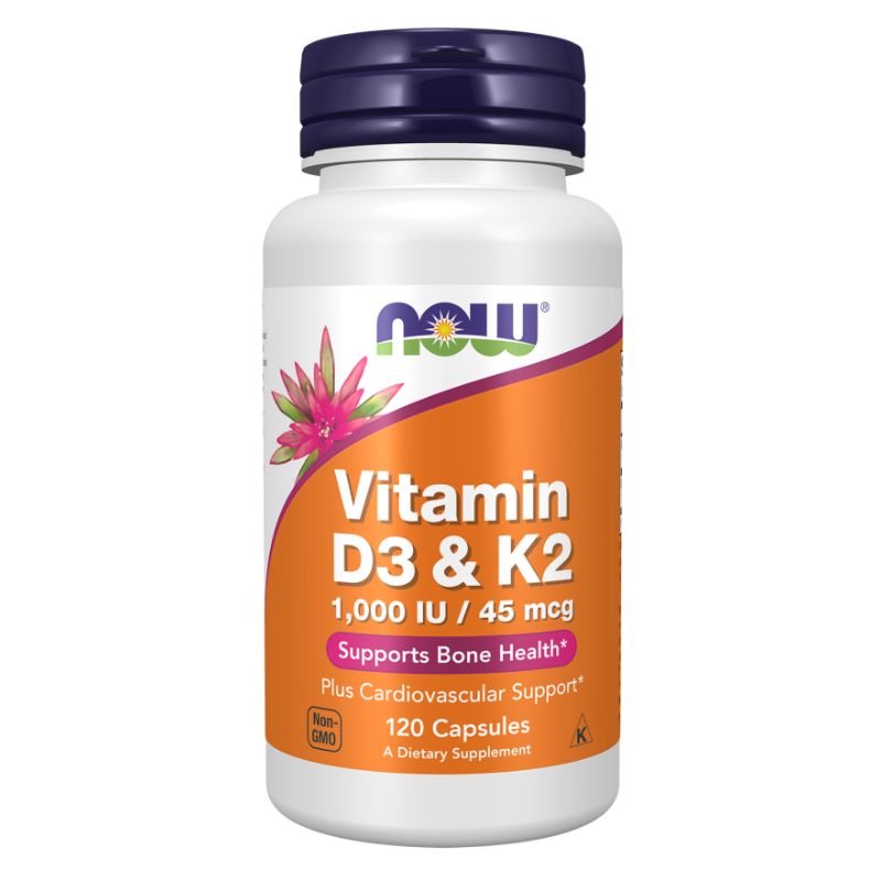 Now Vitamin D3 & K2, 120's