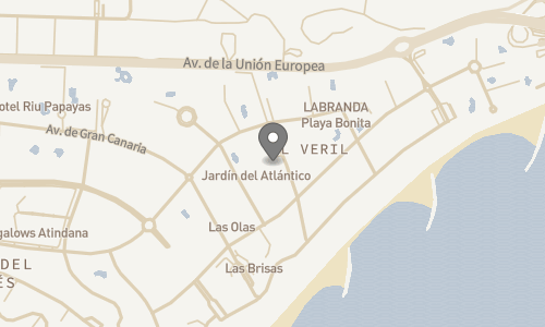 Lokation for Lejligheder Jardin del Atlantico