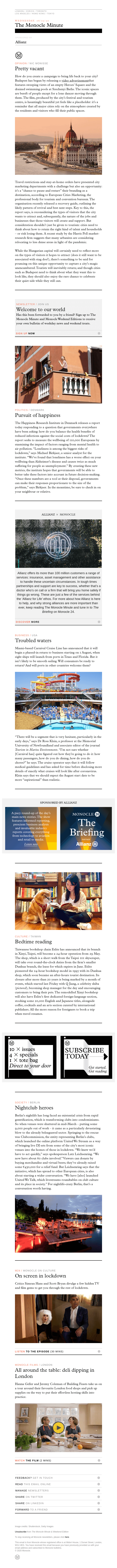 The Monocle Minute Wednesday 6 May 2020