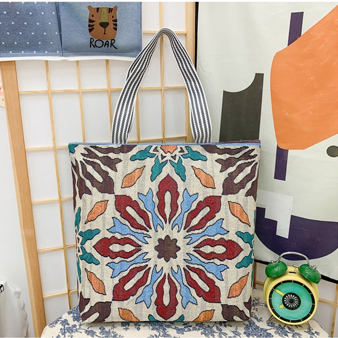 BDyana Ladies Fasionable Natural Canvas High Quality Soft Fabrics Printed Bag | Ladies Fasionable Natural Canvas High Quality Soft Fabrics Printed Bag