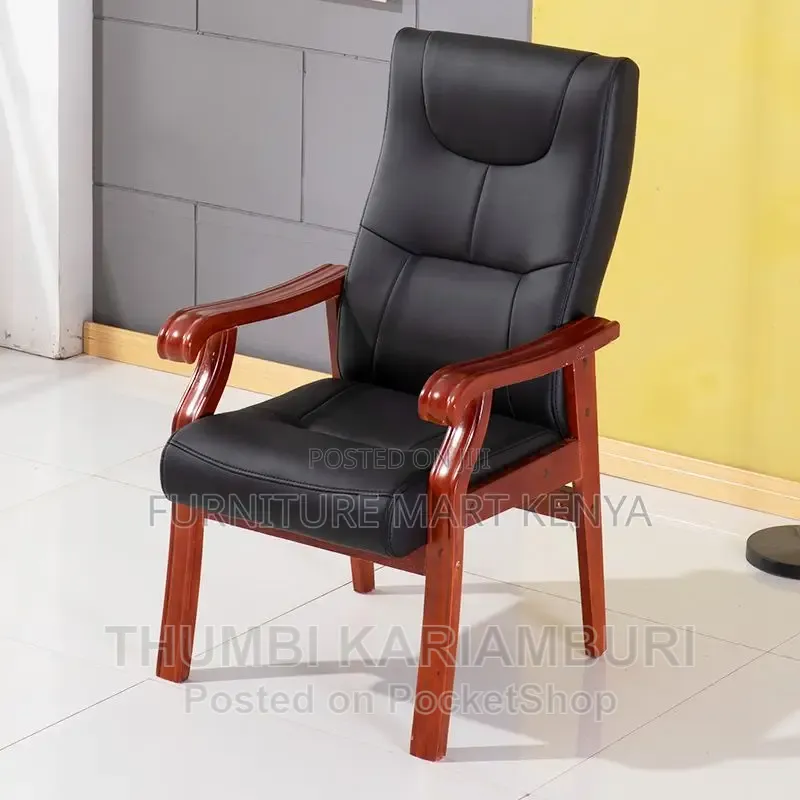 Office Chair : Modern Brown Leather Executive Chair