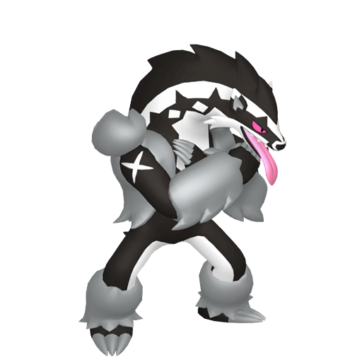 Obstagoon - Dark/Normal type Pokemon from Pokemon Sword and Shield with stats, moves, and evolution data