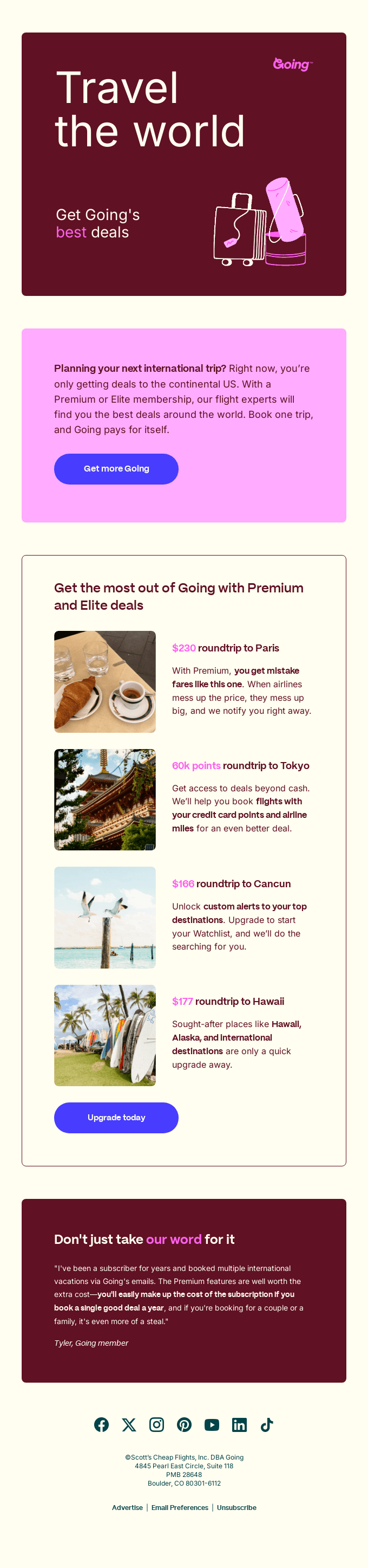Goings Best Deals
