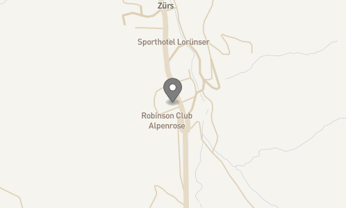 Lokation for Robinson Alpenrose Zürs