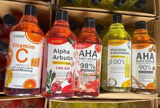 AHA/VITAMIN/AIPA ALBURTIN FACE AND BODY SERUM 2