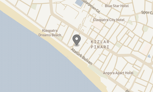 Lokation for Kleopatra Beach Hotel