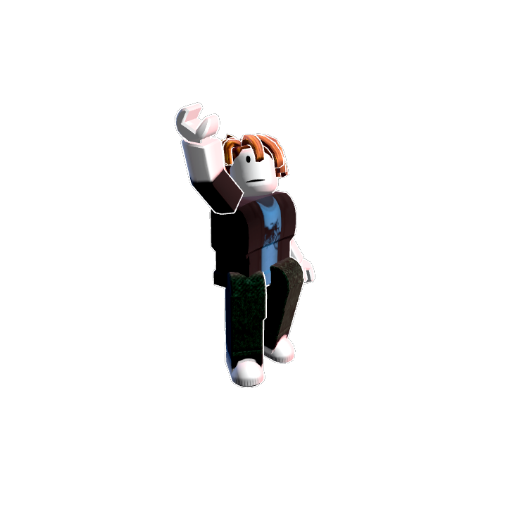 One Arm Raised Energetic Roblox pose by @the_real1575