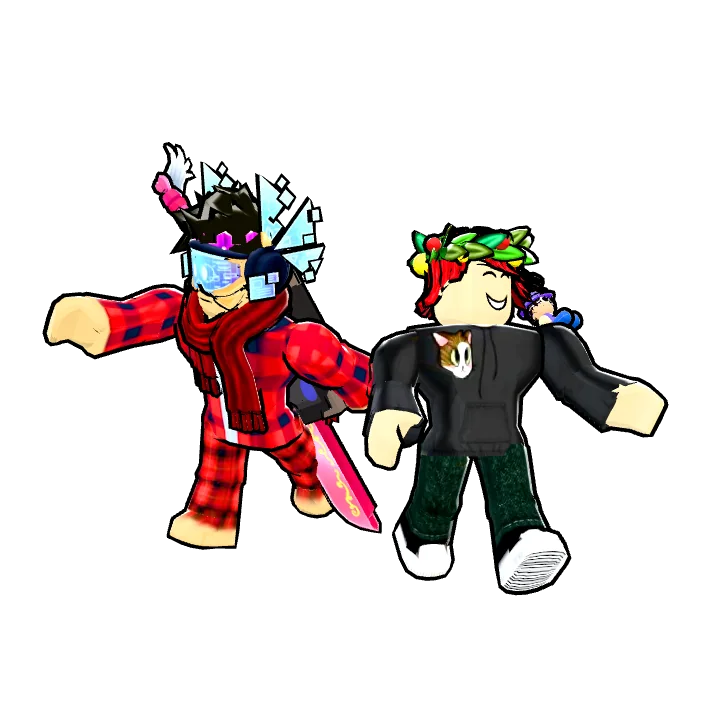 Dynamic Duo Stroll — Roblox avatar pose by @itskundert