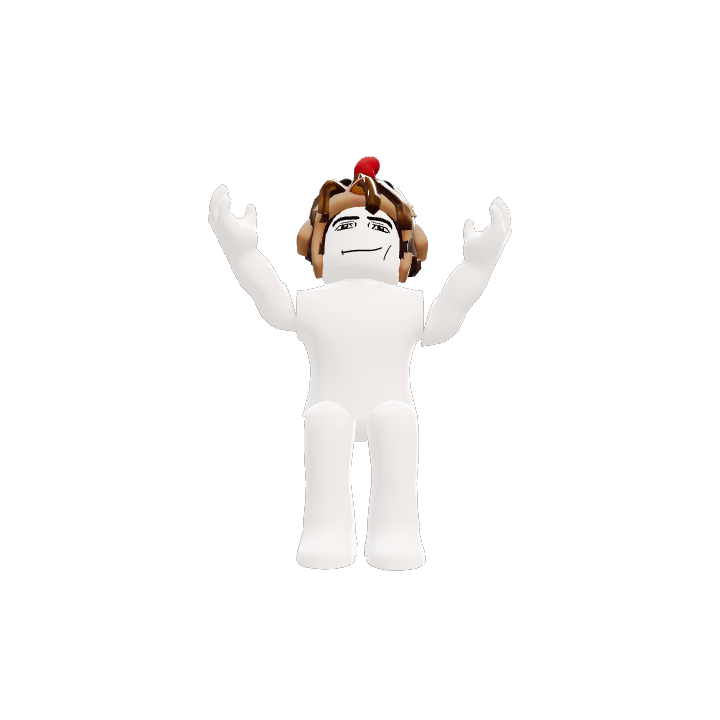 Hands-Up Celebration Roblox pose by @itzsxvyo