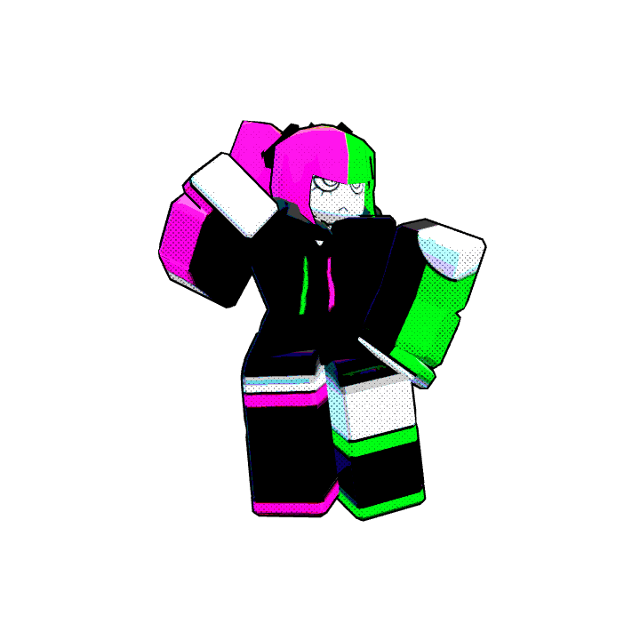 Blocky Confident thing Roblox pose by @jammingsunn