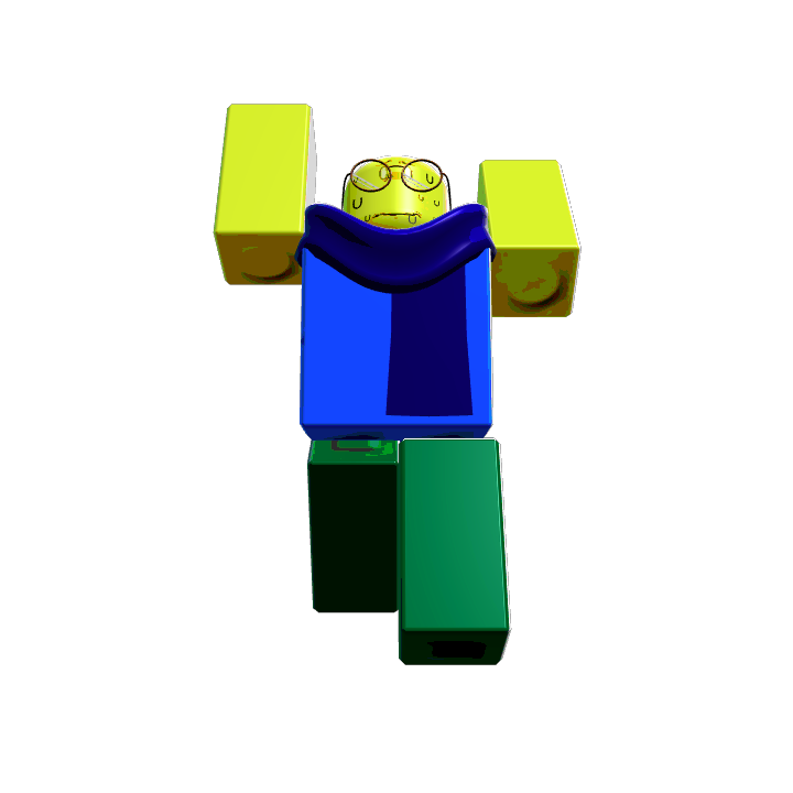 Run Retro! Roblox pose by @konfetti