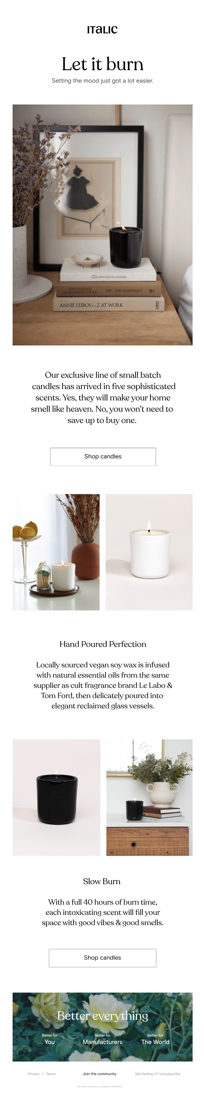 Psa Italic Candles Are Officially Here