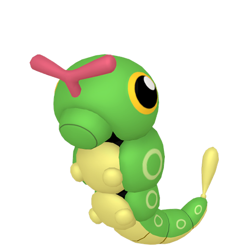 Caterpie - Bug type Pokemon from Pokemon FireRed and LeafGreen with stats, moves, and evolution data