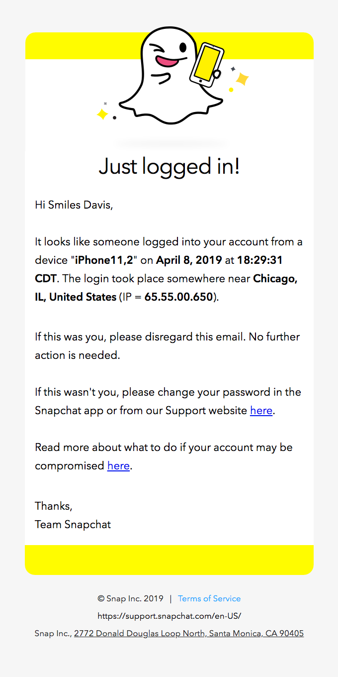 Snapchat Login On April 8 2019