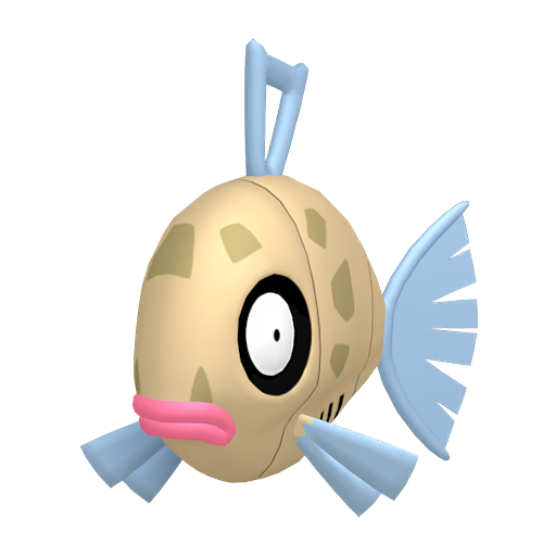 Feebas - Water type Pokemon from Pokemon Platinum with stats, moves, and evolution data