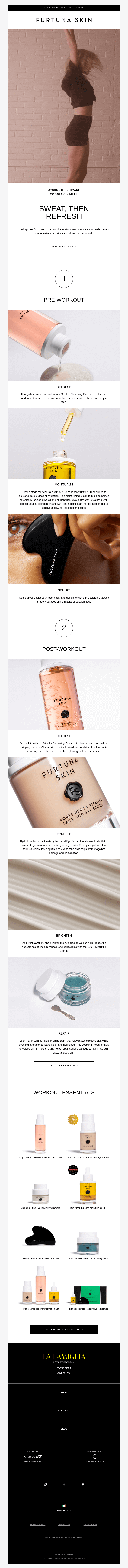 Pre Post Workout Skincare