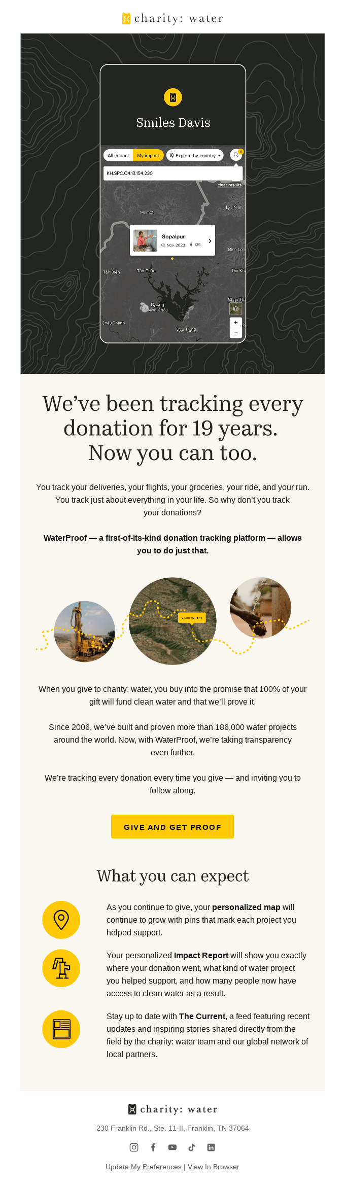 We Track Every Donation Now You Can Too