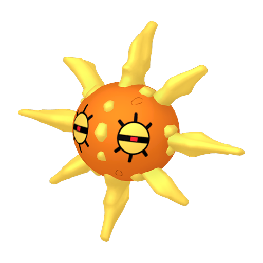 Solrock - Rock/Psychic type Pokemon from Pokemon Sword and Shield with stats, moves, and evolution data