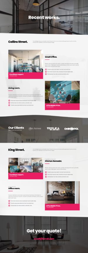 Interior Design & Architecture Works Page
