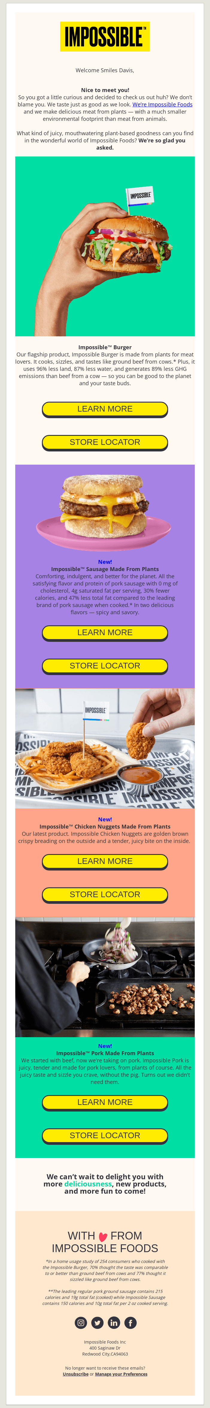 Welcome To The Wonderful World Of Impossible Foods