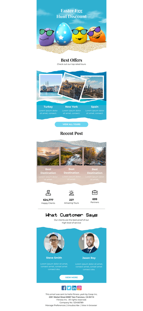 Easter Egg Hunt Email Template