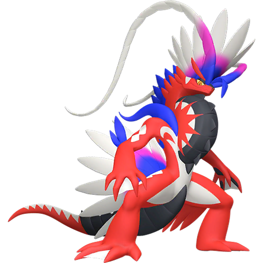 Koraidon - Fighting/Dragon type Pokemon from Pokemon Scarlet and Violet with stats, moves, and evolution data