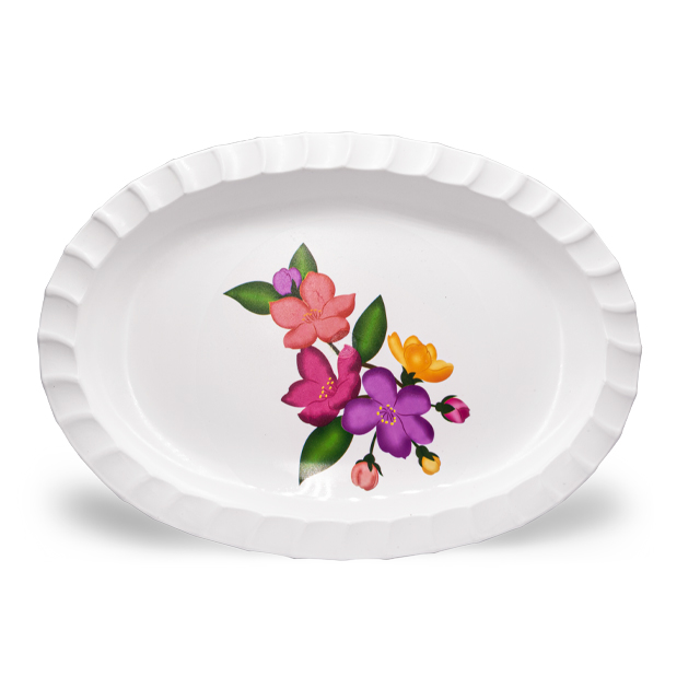 Plato tampiqueño decorado