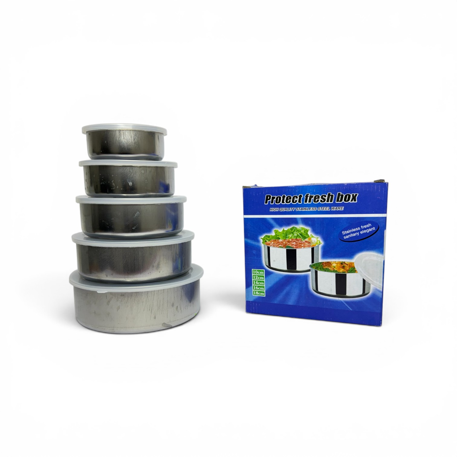 Set de 5 hermeticos de acero MV 8008
