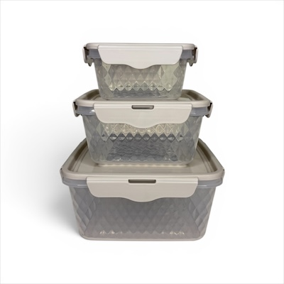 Set hermeticos diamante cuadrado