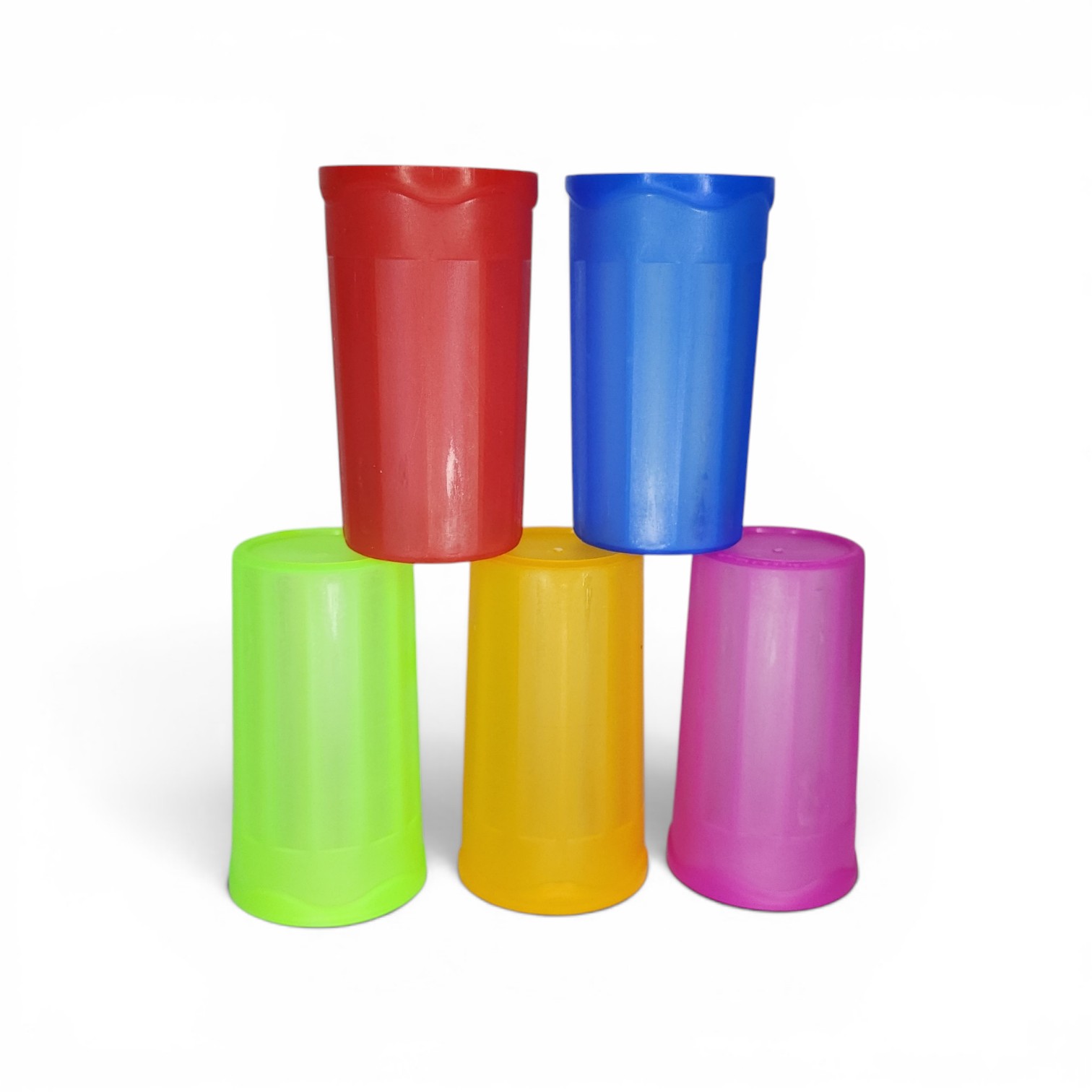 Jgo de 5 vasos clarificados