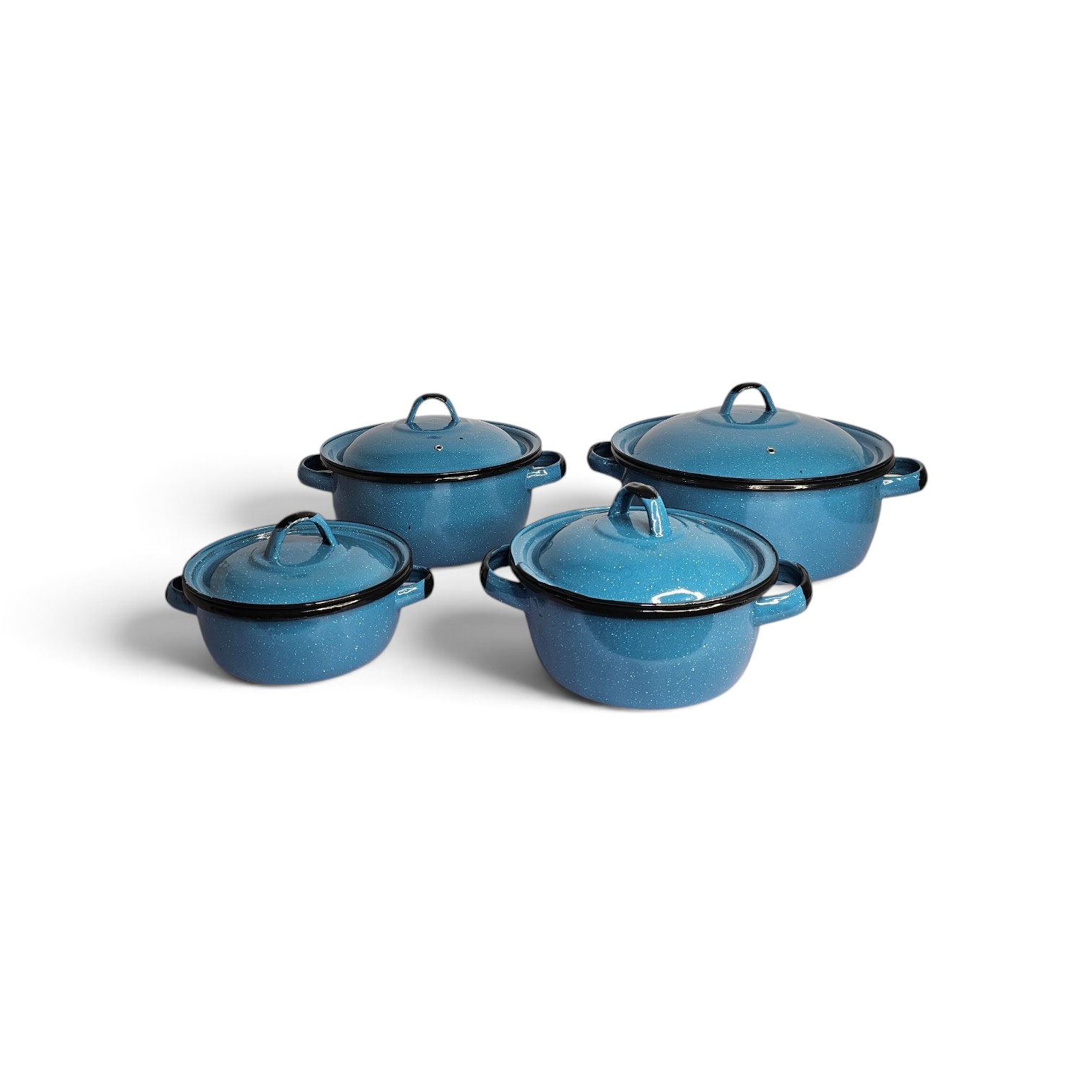Juego de budineras azul turquesa