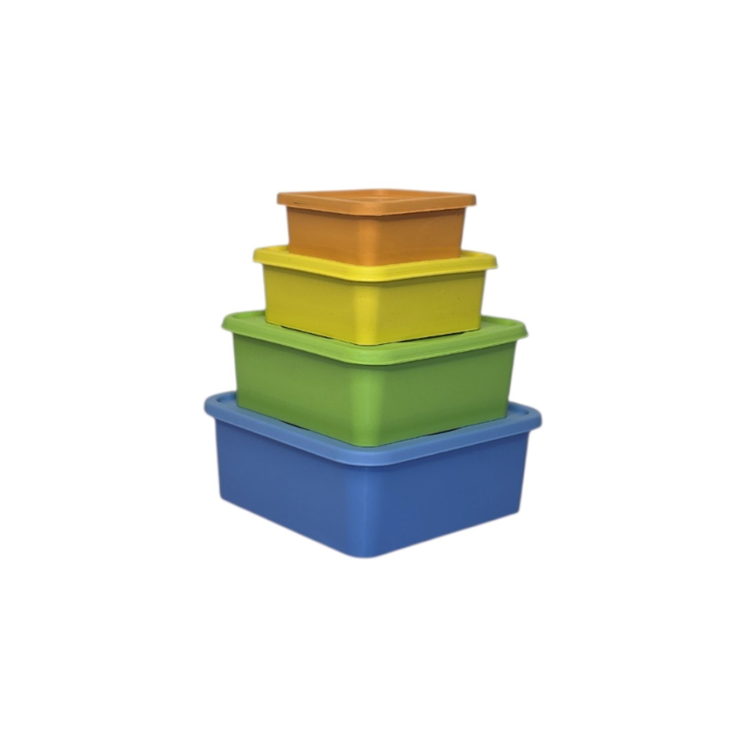 Set de 4 cont square colores