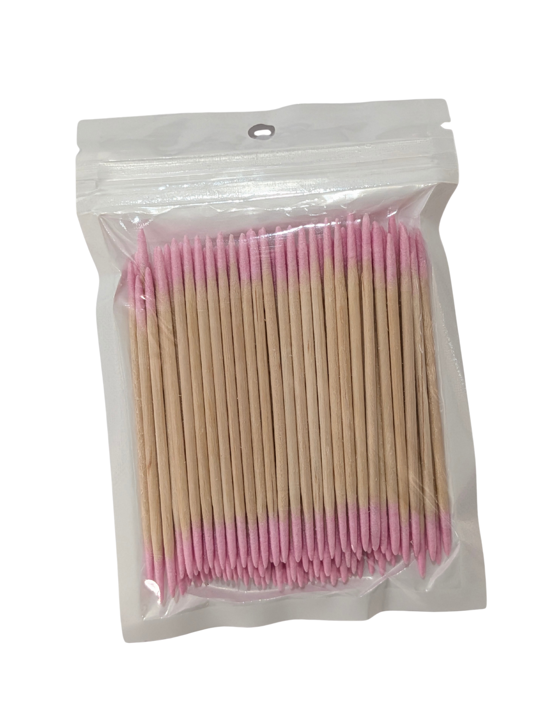Palitos limpiadores para uñas color rosa