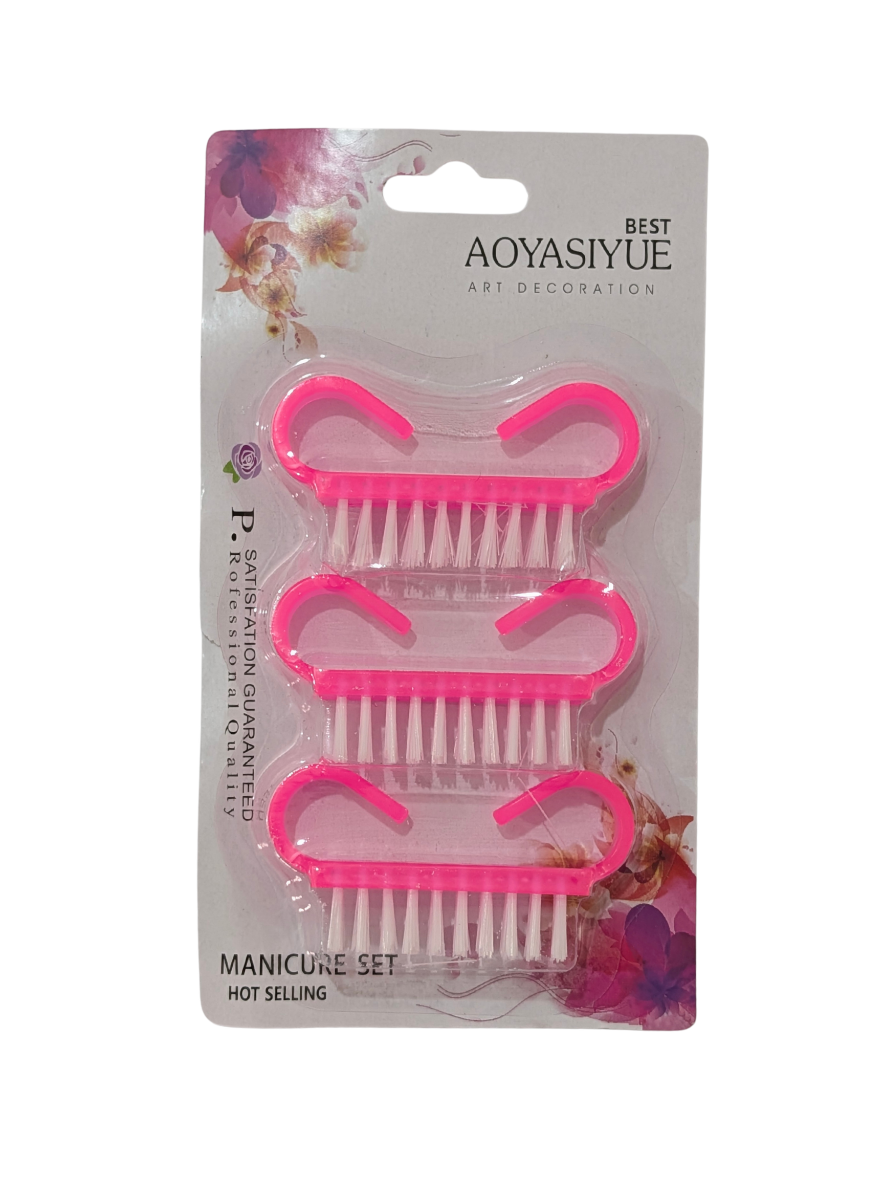 Paquete de 3 cepillos para manicura