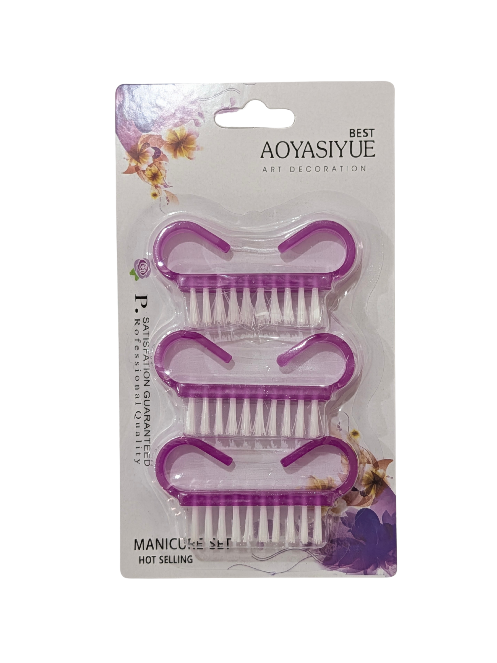 Paquete de 3 cepillos para manicura vista 3