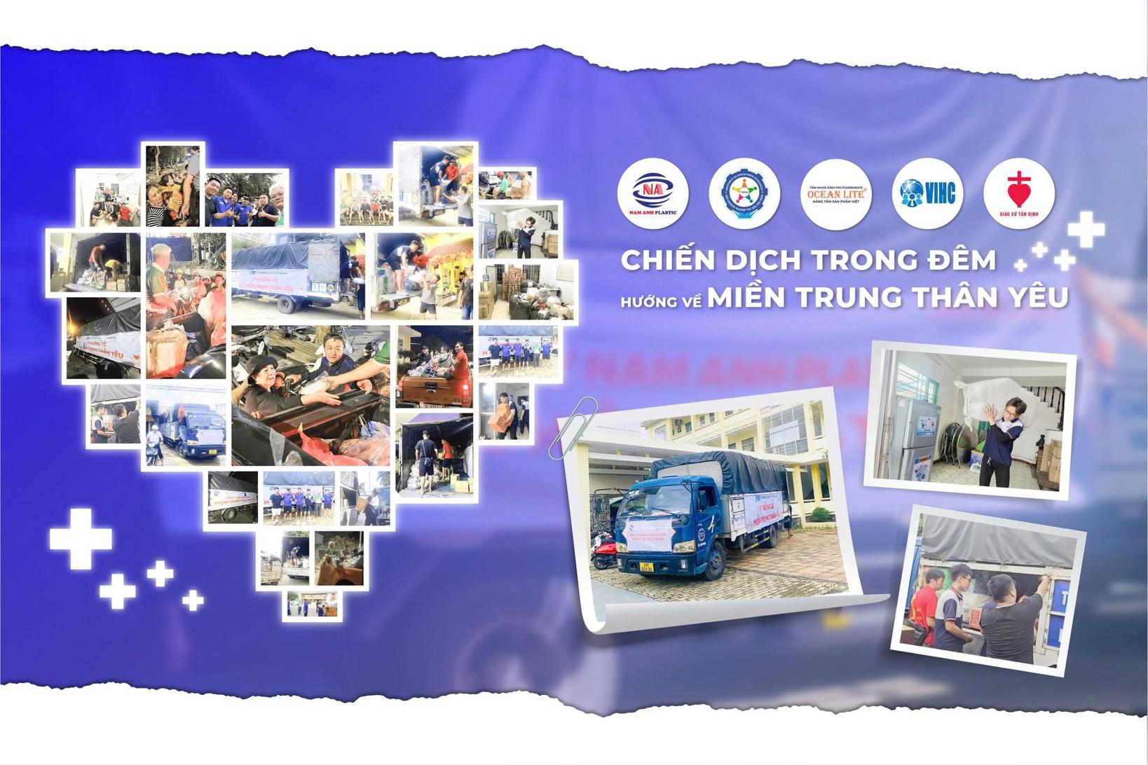 NAM ANH PLASTIC - CHIẾN DỊCH TRONG ĐÊM HƯỚNG VỀ MIỀN TRUNG THÂN YÊU