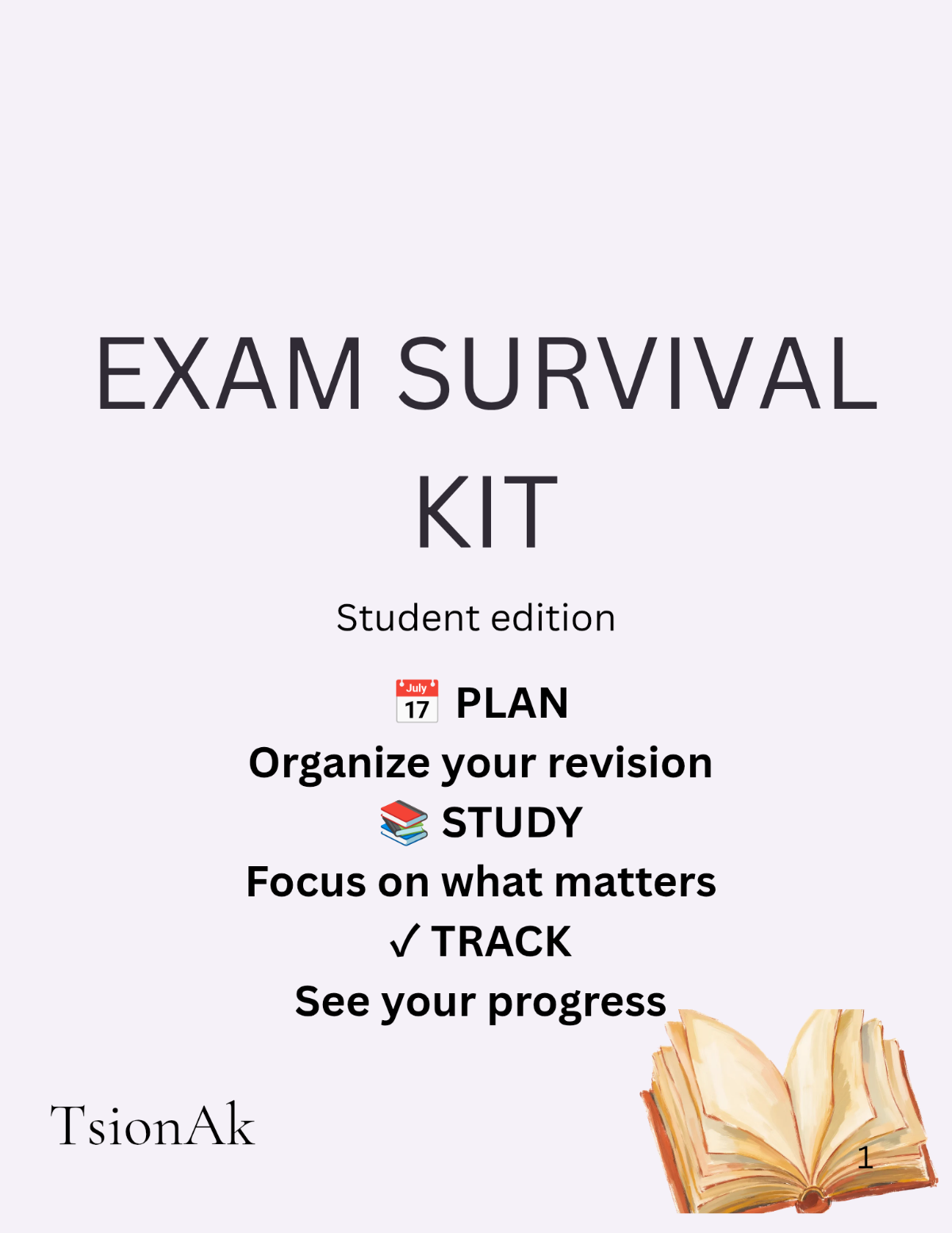 EXAM SURVIVAL KIT-student revision planner